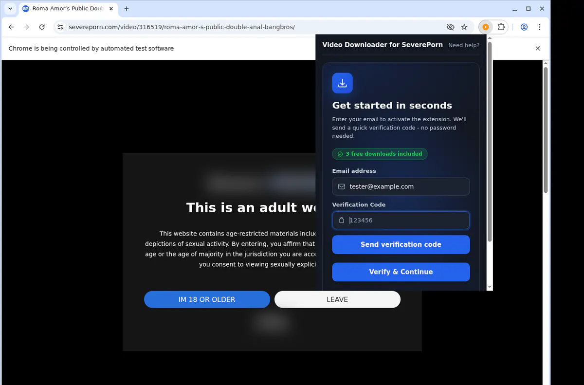 Severeporn Video Downloader screenshot 4